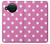 S2358 Rose à pois Etui Coque Housse pour Nokia X10