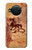 S2485 Dragon métal Texture imprimé graphique Etui Coque Housse pour Nokia X10