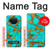 S2688 Aqua Copper Turquoise Graphic Gemme Etui Coque Housse pour Nokia X10