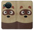 S2825 Mignon raton laveur animé Dessin Etui Coque Housse pour Nokia X10