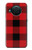 S2931 Rouge Buffle motif de vérification Etui Coque Housse pour Nokia X10