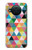S3049 Triangles Couleurs vibrantes Etui Coque Housse pour Nokia X10