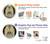 S3144 Support Antique Horloge Etui Coque Housse pour Nokia X10