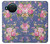 S3265 Motif Fleur millésimé Etui Coque Housse pour Nokia X10
