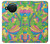 S3273 Fleur Ligne Motif Art Etui Coque Housse pour Nokia X10