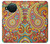 S3402 Floral Paisley Seamless Etui Coque Housse pour Nokia X10
