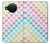 S3499 Motif coloré coeur Etui Coque Housse pour Nokia X10