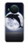 S3510 Dauphin Lune Nuit Etui Coque Housse pour Nokia X10