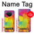 S3675 Tâche de couleur Etui Coque Housse pour Nokia X10