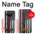 S3687 Drapeau américain de pompier mince ligne rouge Etui Coque Housse pour Nokia X10