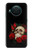 S3753 Roses de crâne gothique sombre Etui Coque Housse pour Nokia X10