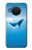 S0843 Baleine bleue Etui Coque Housse pour Nokia X20