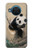 S2210 Peinture Art Panda Fluffy Etui Coque Housse pour Nokia X20