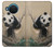 S2210 Peinture Art Panda Fluffy Etui Coque Housse pour Nokia X20