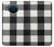 S2842 Noir et blanc Buffle motif de vérification Etui Coque Housse pour Nokia X20