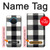 S2842 Noir et blanc Buffle motif de vérification Etui Coque Housse pour Nokia X20