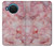 S2843 Texture en marbre rose Etui Coque Housse pour Nokia X20