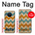 S3033 Bois Chevron Imprimé millésimé Graphic Etui Coque Housse pour Nokia X20