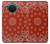 S3355 Motif Bandana Rouge Etui Coque Housse pour Nokia X20