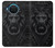 S3619 Lion noir gothique Etui Coque Housse pour Nokia X20
