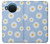 S3681 Motif de fleurs de marguerite Etui Coque Housse pour Nokia X20