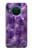 S3713 Graphique violet améthyste à quartz imprimé Etui Coque Housse pour Nokia X20