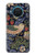 S3791 William Morris Strawberry Thief Fabric Etui Coque Housse pour Nokia X20