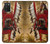 S0817 indien rouge Etui Coque Housse pour Samsung Galaxy A03S
