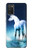 S1130 licorne Cheval Etui Coque Housse pour Samsung Galaxy A03S