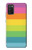 S2363 Arc en ciel Motif Etui Coque Housse pour Samsung Galaxy A03S