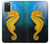 S2444 Hippocampe Monde sous-marin Etui Coque Housse pour Samsung Galaxy A03S