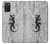 S2446 Gecko bois imprimé graphique Etui Coque Housse pour Samsung Galaxy A03S