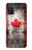 S2490 Canada Feuille d'érable Drapeau Texture Etui Coque Housse pour Samsung Galaxy A03S