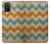 S3033 Bois Chevron Imprimé millésimé Graphic Etui Coque Housse pour Samsung Galaxy A03S