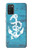 S3053 Marin Blue Anchor Etui Coque Housse pour Samsung Galaxy A03S