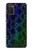 S3366 Arc en ciel Python graphique Imprimer Peau Etui Coque Housse pour Samsung Galaxy A03S