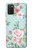 S3494 Rose à pois millésimé Etui Coque Housse pour Samsung Galaxy A03S