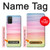S3507 Coloré Arc-en-ciel pastel Etui Coque Housse pour Samsung Galaxy A03S