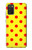 S3526 Rouge tache à pois Etui Coque Housse pour Samsung Galaxy A03S