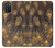S3691 Plume de paon d'or Etui Coque Housse pour Samsung Galaxy A03S