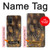S3691 Plume de paon d'or Etui Coque Housse pour Samsung Galaxy A03S