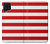 S2364 Rouge et blanc rayé Etui Coque Housse pour Samsung Galaxy A22 4G