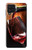 S2396 Rouge Bouteille de vin et le verre Etui Coque Housse pour Samsung Galaxy A22 4G