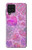 S3710 Coeur d'amour rose Etui Coque Housse pour Samsung Galaxy A22 4G