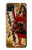 S0817 indien rouge Etui Coque Housse pour Samsung Galaxy A22 5G