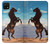 S0934 Sauvage Black Horse Etui Coque Housse pour Samsung Galaxy A22 5G