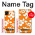 S2245 Hawai Hibiscus Motif orange Etui Coque Housse pour Samsung Galaxy A22 5G