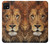 S2870 Lion Roi des Bêtes Etui Coque Housse pour Samsung Galaxy A22 5G