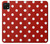 S2951 Rouge Pois Etui Coque Housse pour Samsung Galaxy A22 5G