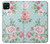 S3494 Rose à pois millésimé Etui Coque Housse pour Samsung Galaxy A22 5G